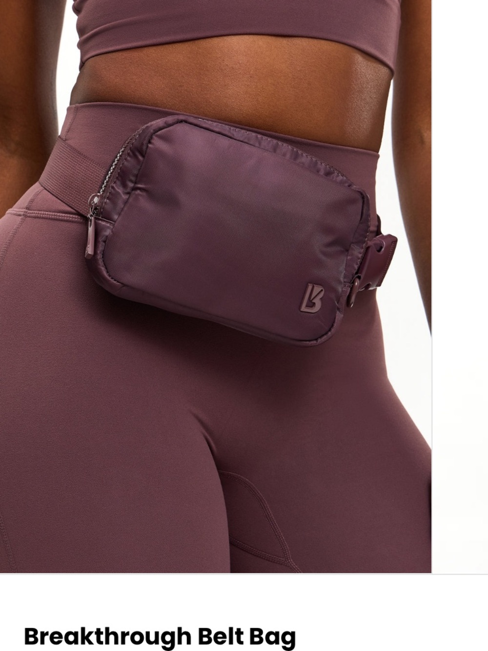 🆕 Breakthrough Belt Bag smoke cherry